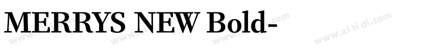 MERRYS NEW Bold字体转换